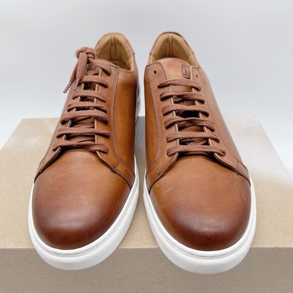 Bruno Magli Daniel Low Top Sneakers Casual Shoes Brown Leather Lace Up US 13 - Picture 4 of 11
